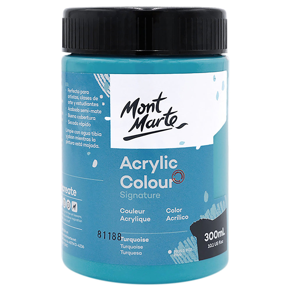 MSCH3059 MM Akrilik Boya Signature 300ml - Turquoise - Görsel 1