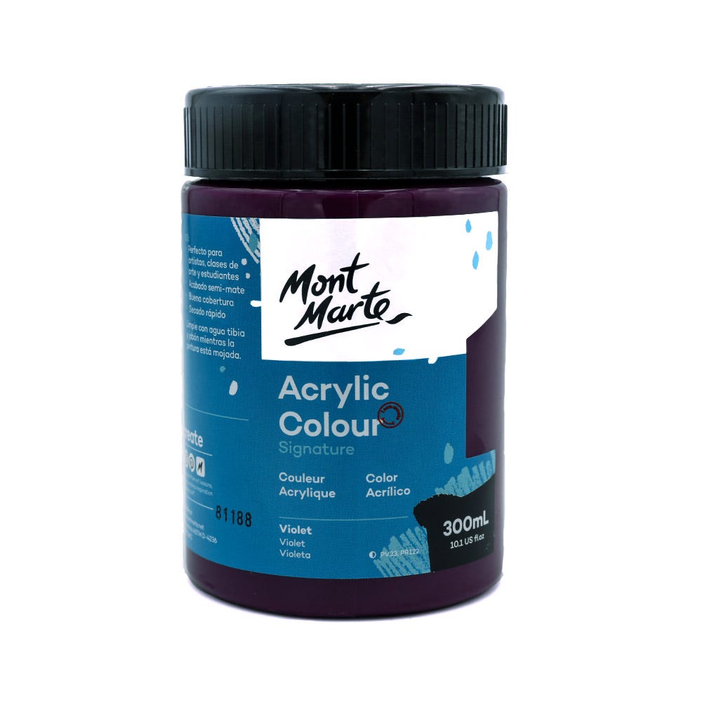 MSCH3061 MM Akrilik Boya Signature 300ml - Violet - Görsel 1
